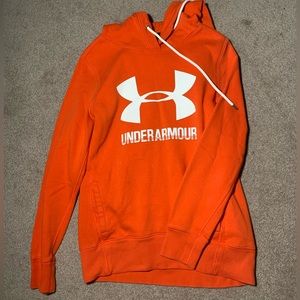 Orange under armour hoodie